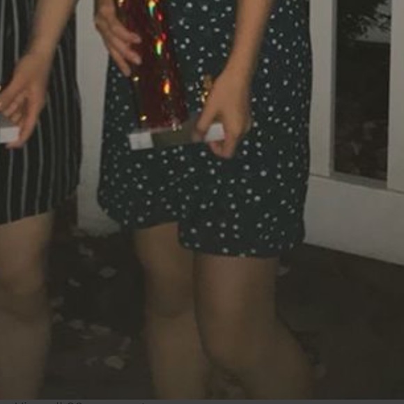 rare brandy melville green floral amara dress - Picture 3 of 3